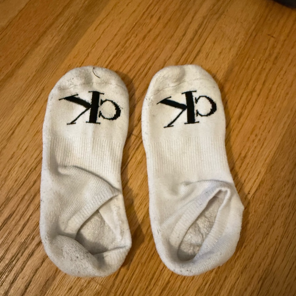 Well worn Calvin Klein socks